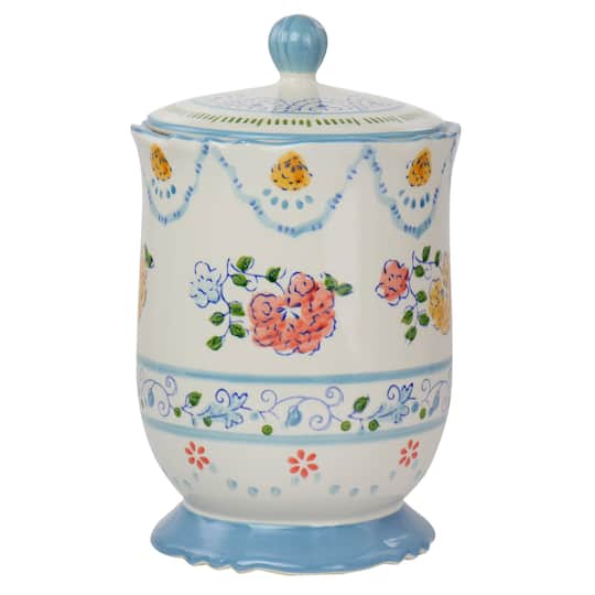 Gibson Elite® Anaya Ceramic Canister with Lid in Floral